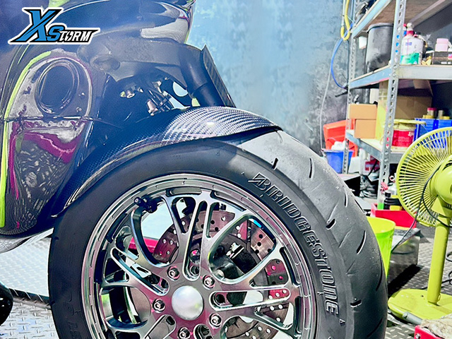 VESPA 前短土除 3K卡夢碳纖維4.0-TS1 產品圖片 2