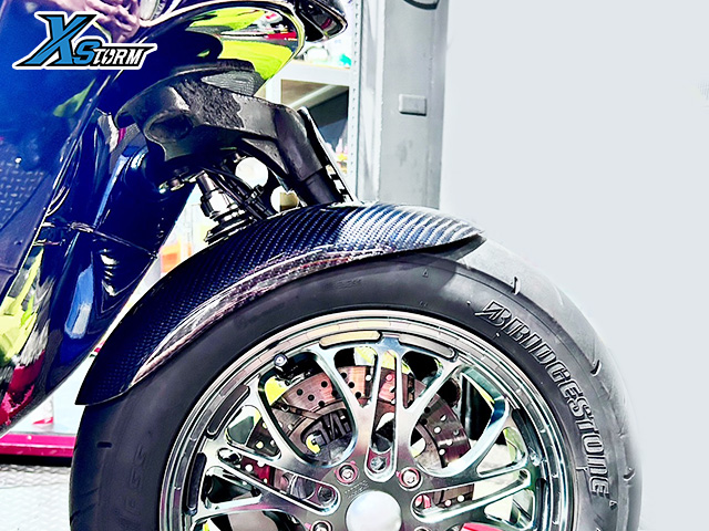 VESPA 前短土除 3K卡夢碳纖維4.0-TS1 產品圖片 3